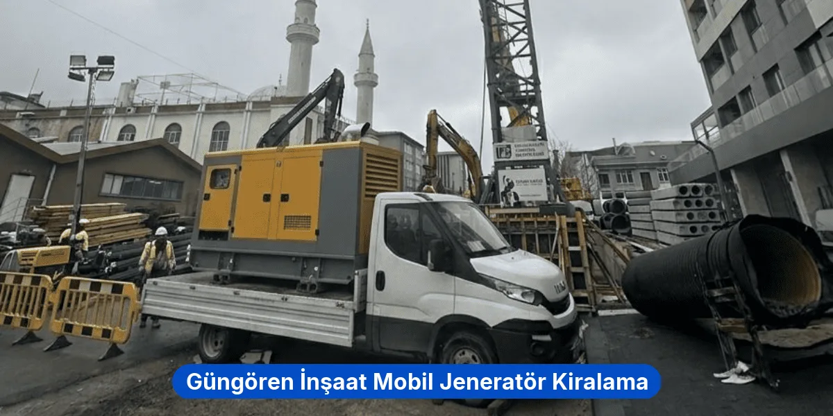 Güngören İnşaat Mobil Jeneratör Kiralama