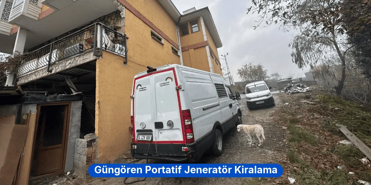 Güngören Portatif Jeneratör Kiralama